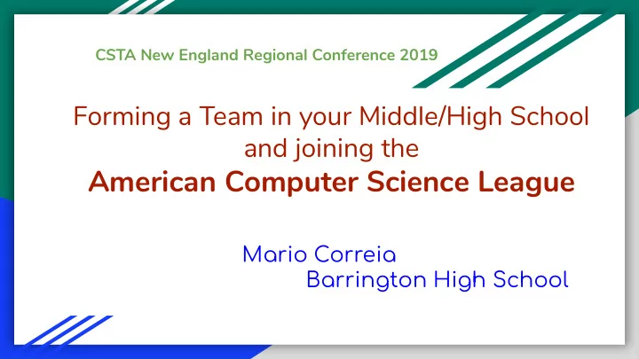 american computer science league