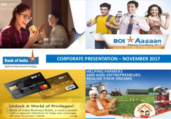 CORPORATE PRESENTATION  NOVEMBER 2017  DISCLAIMER This presentation has been prepared by Bank of