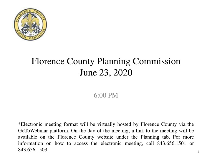 florence county planning commission june 23 2020