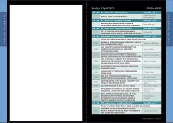 Saturday, 1 April 2017                                           15:30  17:00  Sunday, 2 April