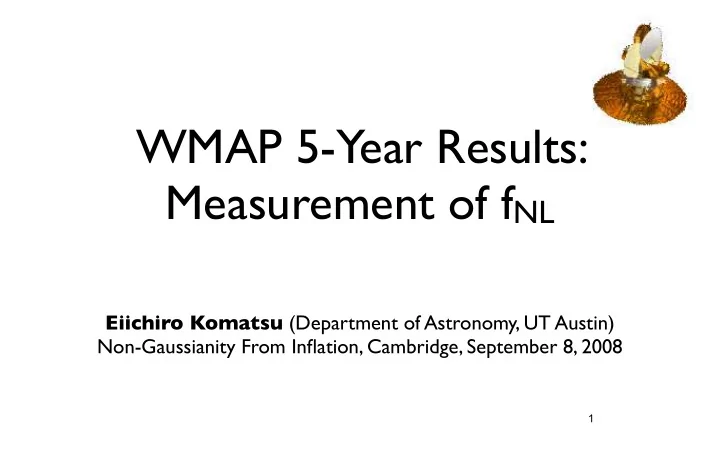 wmap 5 year results