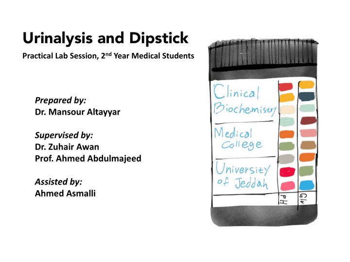 urinalysis and dipstick