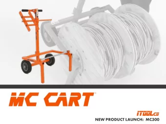 NEW PRODUCT LAUNCH:  MC300  MC CART  Part Number: MC300  FASTER  Rough-in an entire  suite using