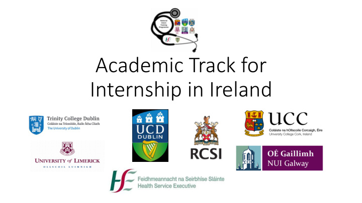 internship in ireland what is the academic track