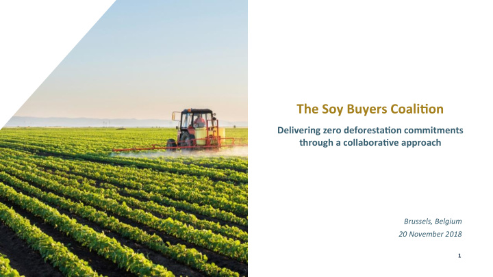 the soy buyers coali1on
