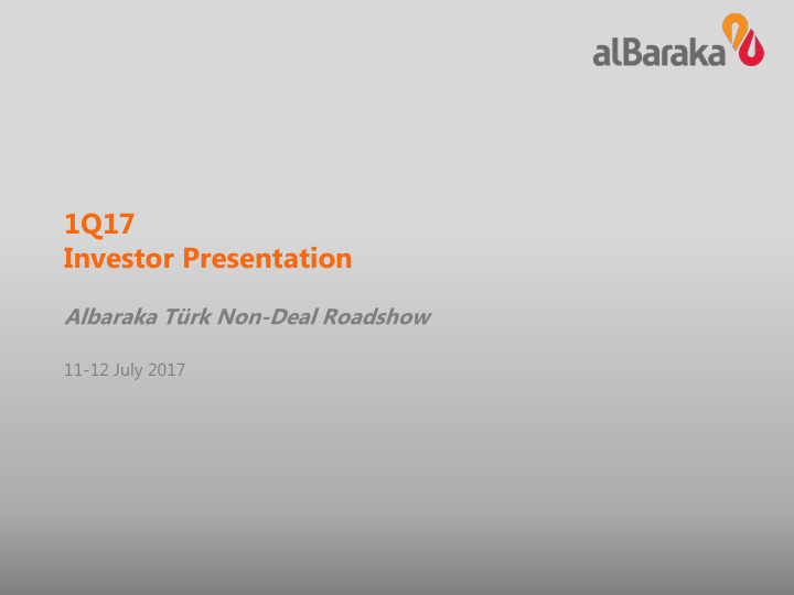1q17 investor presentation