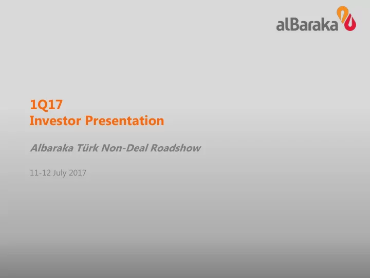 1q17 investor presentation