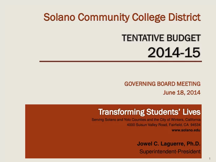 so solano co community co college d dis istrict