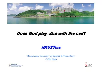 Does God play dice with the cell?  Does God play dice with the cell?  Does God play dice with the