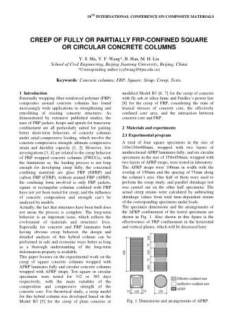 CREEP OF FULLY OR PARTIALLY FRP-CONFINED SQUARE  OR CIRCULAR CONCRETE COLUMNS  Y. S. Ma, Y. F.