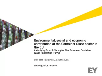 Environmen  ironmental,  tal, social  ial and economic  omic  contri  tribu  buti  tion  on of the