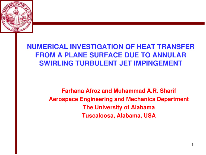 swirling turbulent jet impingement