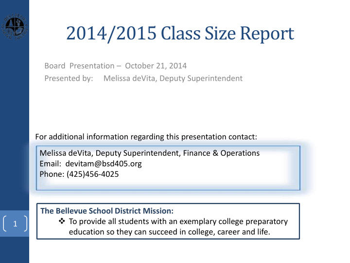 2014 2015 class size report