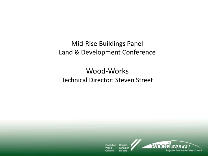 mid rise buildings panel land development conference wood