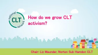 ac  acti  tivism?  Chai  Ch  air:  : Liz  iz M  Mau  aunde  der, N  , Norton Sub  b Ham  amdo  don