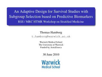 An Adaptive Design for Survival Studies with  Subgroup Selection based on Predictive Biomarkers