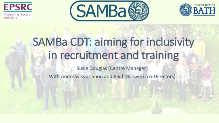 samba cdt aim iming for in inclusivity