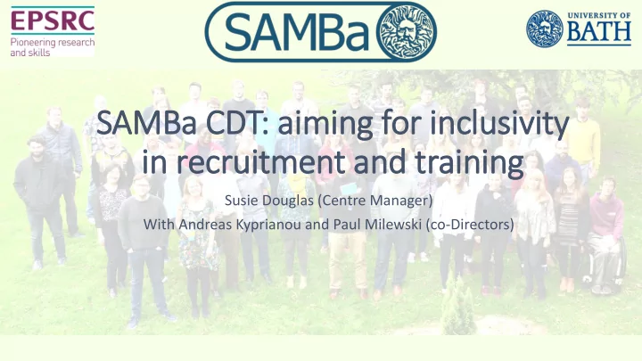 samba cdt aim iming for in inclusivity