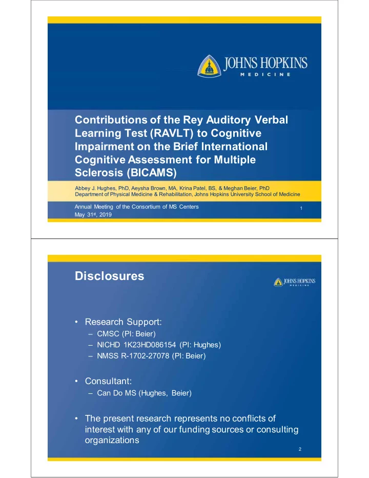disclosures