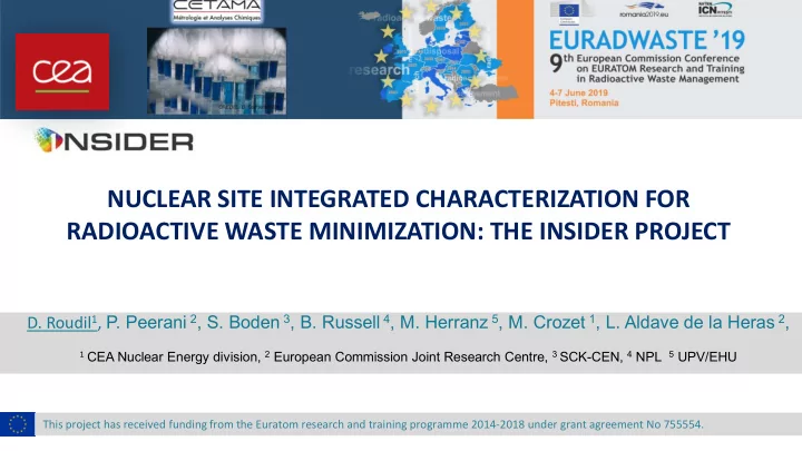 nuclear site integrated characterization for radioactive