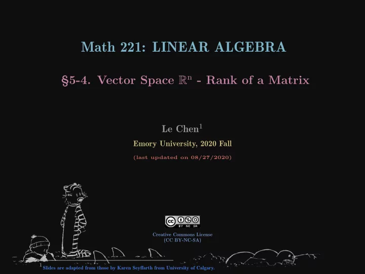 math 221 linear algebra