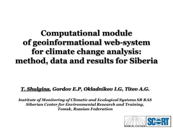 Computational module  of geoinformational web-system  for climate change analysis:  method, data