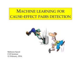 W HY C AUSALITY .  Polio drops can cause polio epidemics  (The Nation, January 2014)  A