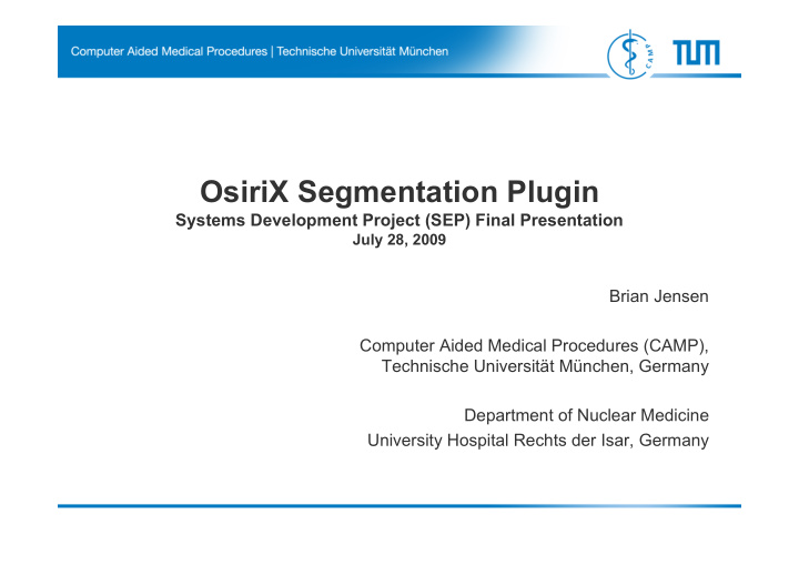 osirix segmentation plugin