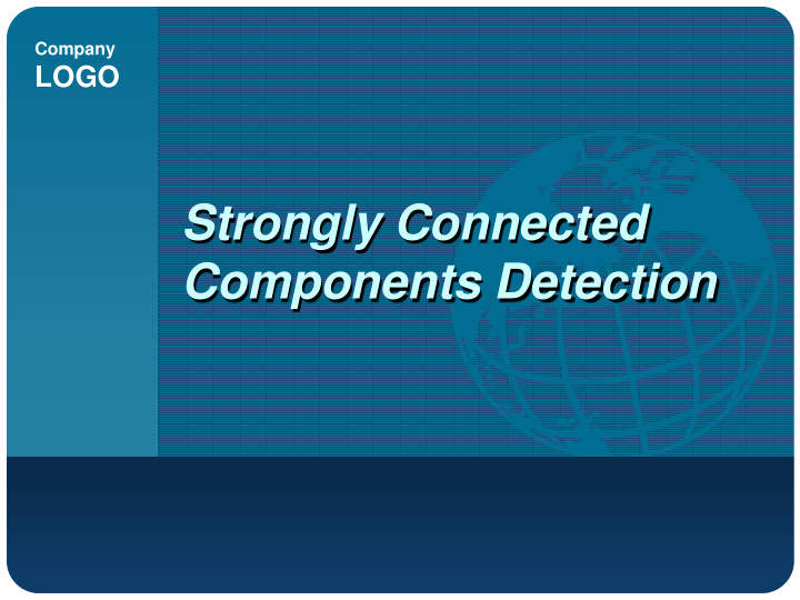strongly connected components detection strongly