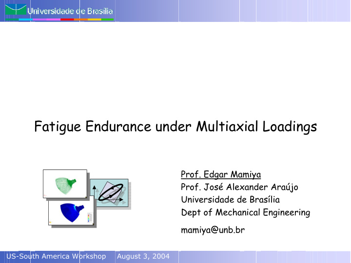 fatigue endurance under multiaxial loadings