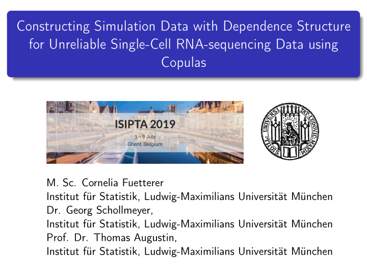 constructing simulation data with dependence structure