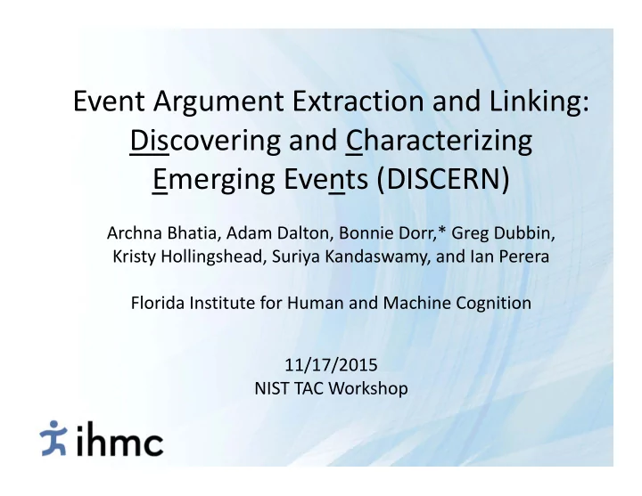 event argument extraction and linking discovering and