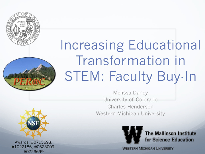 increasing educational transformation in stem faculty buy
