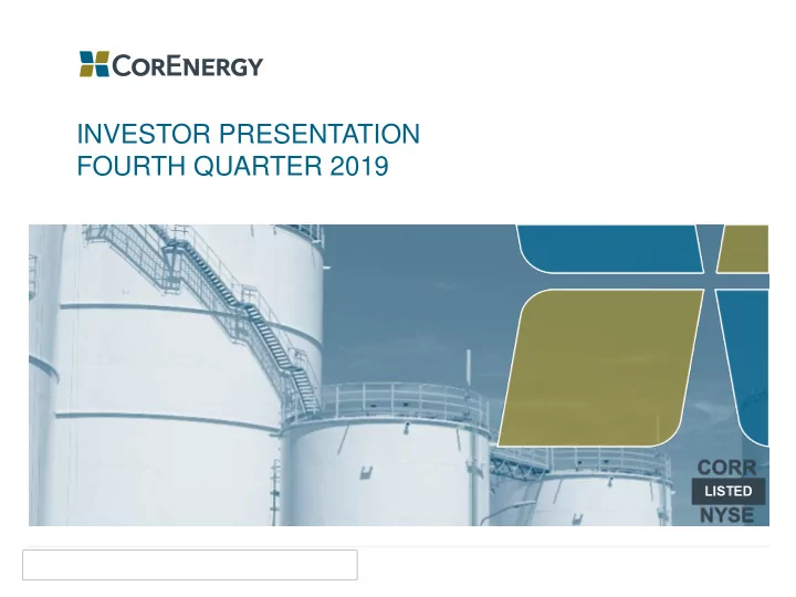 investor presentation