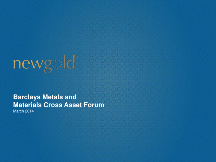 barclays metals and materials cross asset forum