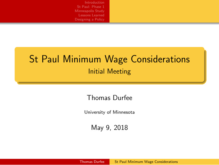 st paul minimum wage considerations