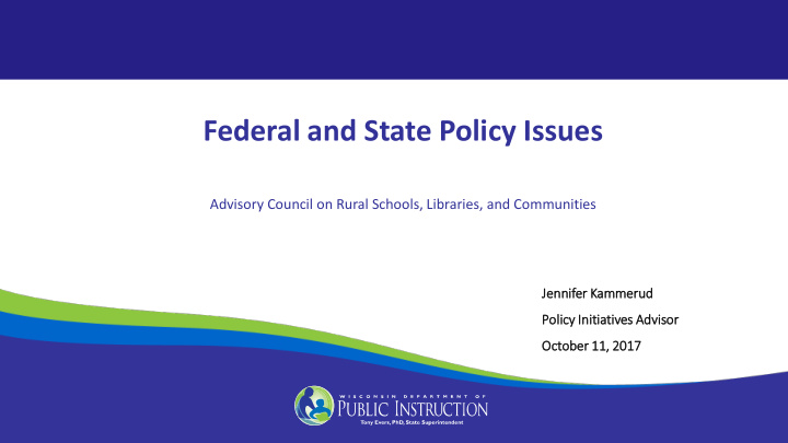 federal and state policy issues