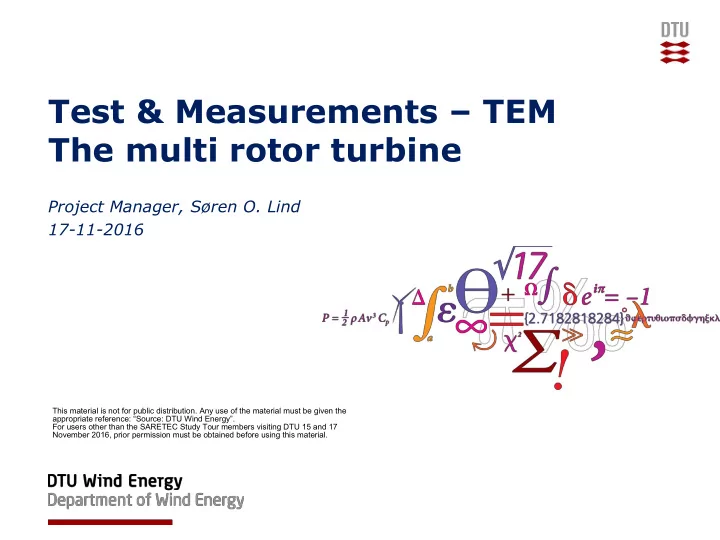 the multi rotor turbine