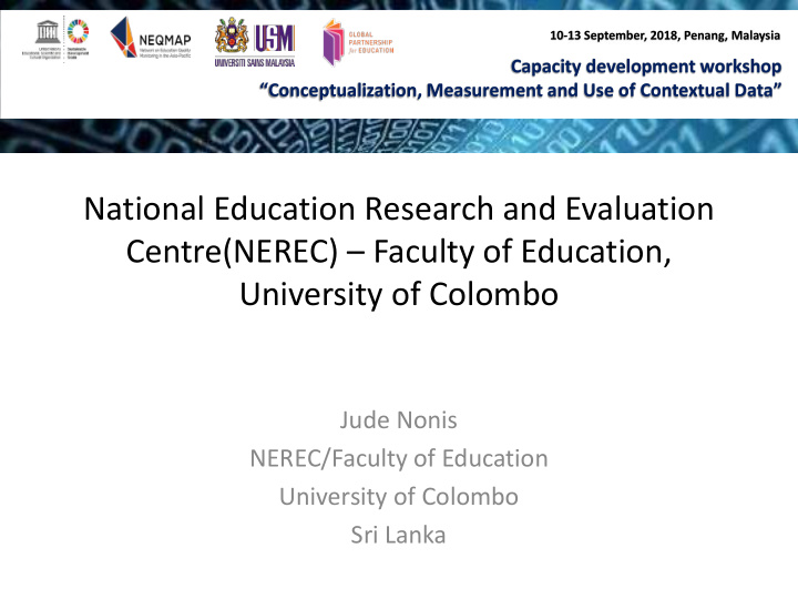 national education research and evaluation centre nerec