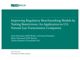 Anne Neumann (DIW Berlin, University Potsdam)  Maria Nieswand (DIW Berlin)  Torben Schubert