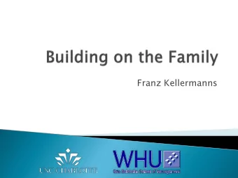 Franz Kellermanns  Importance of family friendly  journals  Family Business Review