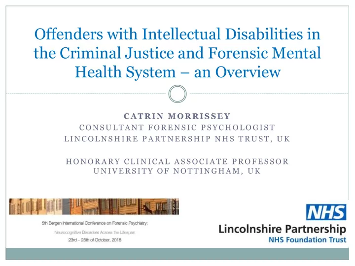 the criminal justice and forensic mental
