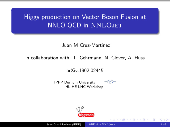 higgs production on vector boson fusion at nnlo qcd in