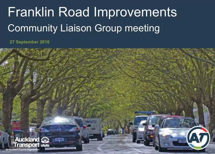 franklin road improvements