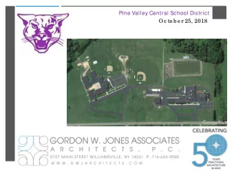 Oc to b e r 25, 2018  Long Range Plan Development  T  he  d istric ts L  o ng  Ra ng e  Pla n wa s
