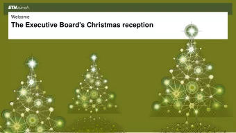 The Executive Board's Christmas reception  The Executive Board's Christmas reception| Thursday, 12