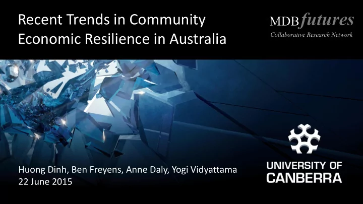 economic resilience in australia