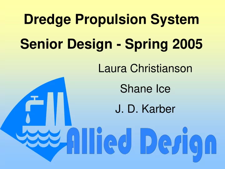 dredge propulsion system