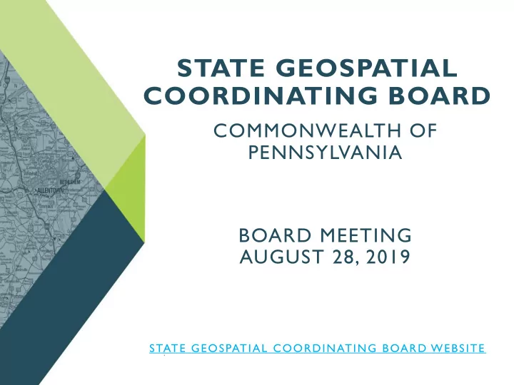 state geospatial coordinating board