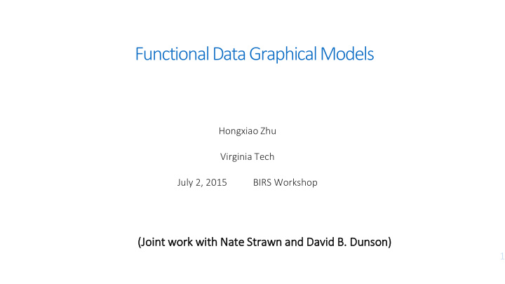 functional datagraphical models